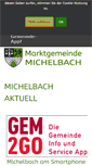 Mobile Screenshot of michelbach.gv.at